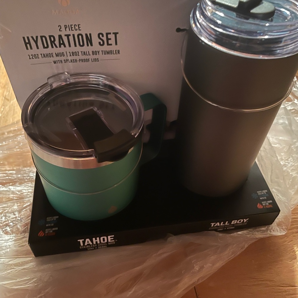 2-Piece Hydration Set - Green and Black